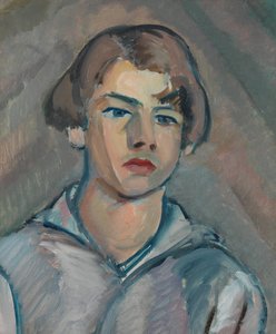 Ritratto di un giovane con capelli lunghi