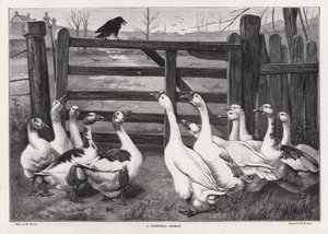 Un sermone di Natale (incisione) da William Weekes