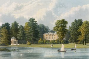 Hampton House, inciso da Richard Gilson Reeve, pubblicato 1828 da William Westall