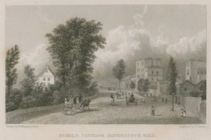 Il cottage di Sir Richard Steele, Haverstock Hill da William Westall