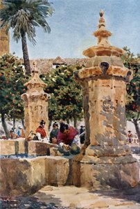 Fontana nel cortile degli aranci da William Wiehe Collins