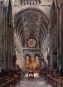 Oxford, Christchurch. Interno della Navata da William Wiehe Collins