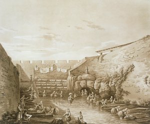 Lavandaie alla Fontana di Aretusa da William Wilkins