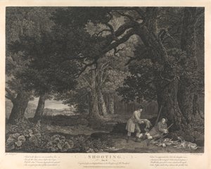 Caccia, Tavola IV da William Woollett