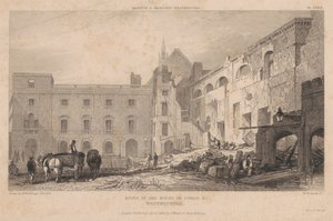 Rovine della Camera dei Lord, Westminster da William Woolnoth