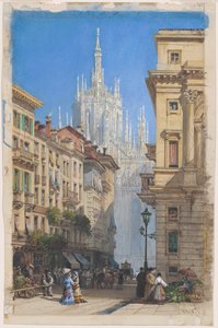 Il Duomo di Milano da una strada laterale