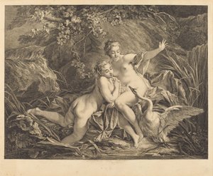 Giove e Leda da William Wynne Ryland after François Boucher