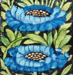 Piastrella con design floreale