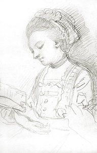 Donna che legge da William of Bath Hoare
