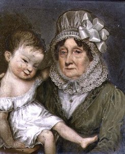 Madre di Agnes FitzHerbert con uno dei suoi nipoti, c.1817 da William the Elder Corden