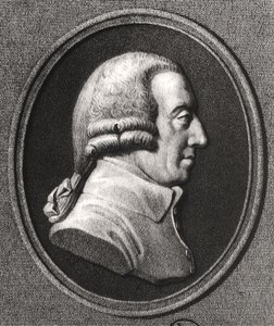 Ritratto da un medaglione di Adam Smith (1723-90) da William the Younger Holl