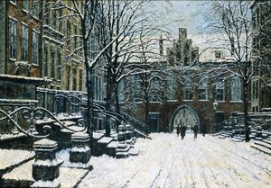 Via Mariacka, Danzica in inverno, c.1920