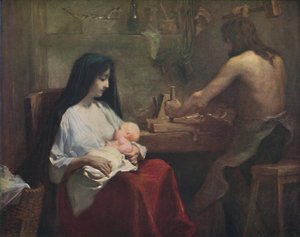 La Sacra Famiglia, c1888, 1914 da Willy Martens