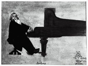 Il compositore tedesco Johannes Brahms da Willy von Beckerath