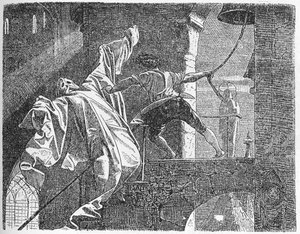"La storia del giovane che uscì per imparare cosa fosse la paura" (xilografia) da Willy von Beckerath