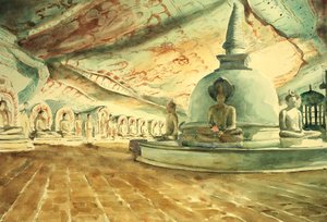 Dambulla, La Camera del Re da Wilson Clive