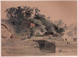 Paesaggio con ponte da Winckworth Allan Gay