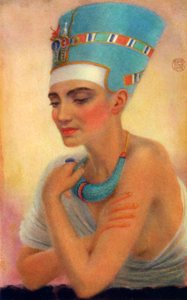Nefertiti, regina egizia della XVIII dinastia, XIV secolo a.C. 1926 da Winifred Mabel Brunton
