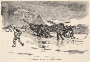 Uno schizzo a carboncino, da The Century Magazine, novembre 1883 da Winslow Homer
