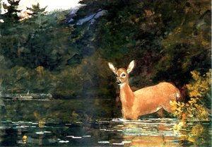 Una cerva, 1889