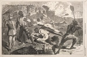 Un proiettile nelle trincee ribelli, 1863