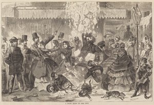 Una valanga di neve in città da Winslow Homer