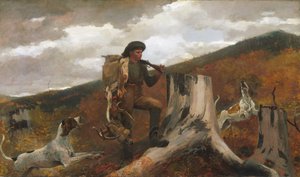 Un Cacciatore e Cani da Winslow Homer