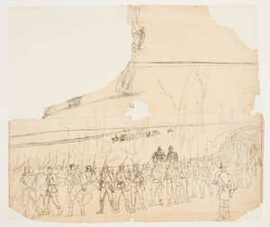 Colonna di fanteria in marcia da Winslow Homer