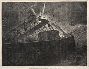 In mare, segnalando un piroscafo di passaggio da Winslow Homer