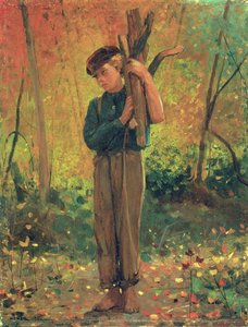 Ragazzo che tiene tronchi, 1873