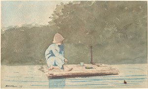 Ragazzo su una zattera da Winslow Homer