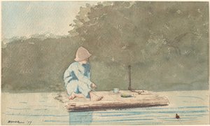 Ragazzo su una zattera da Winslow Homer