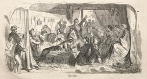 Schizzi del raduno del campo: La tenda, 1858 da Winslow Homer