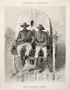 Schizzi di campagna: Il treno dei bagagli, 1863 da Winslow Homer
