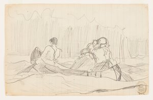 Canoa con tre uomini da Winslow Homer