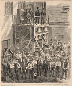 Concerto di tredici campane per la Christ Church, Cambridge, Massachusetts, prodotto dai signori Henry N. Hooper & Co. di Boston, da Harper