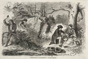 Natale - Raccolta di sempreverdi, 1858
