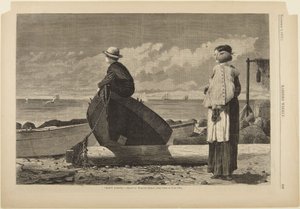 Papà sta arrivando! da Winslow Homer