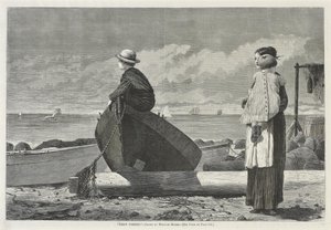 Papà sta arrivando! da Winslow Homer
