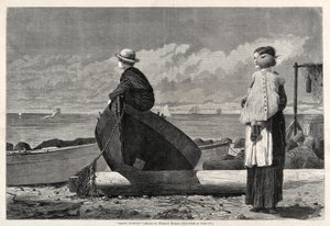 Papà sta arrivando!, 1873 da Winslow Homer