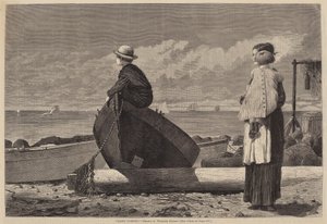 Papà sta arrivando!, pubblicato 1873 da Winslow Homer