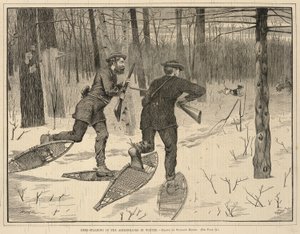 A caccia di cervi negli Adirondack in inverno, da Every Saturday, A Journal of Choice Reading, 21 gennaio 1871 da Winslow Homer