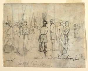 Disegno
Disegno, il colonnello William Dwight, Jr. Ispezione del suo reggimento, 1862 da Winslow Homer