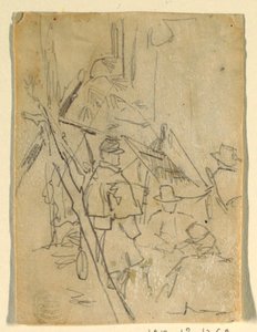 Disegno, un accampamento dell