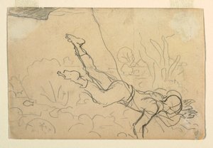Disegno, "Tuffatori di conchiglie", 1885-86 da Winslow Homer