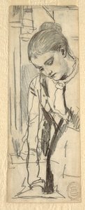 Disegno, Figura di donna, 1870-80 da Winslow Homer