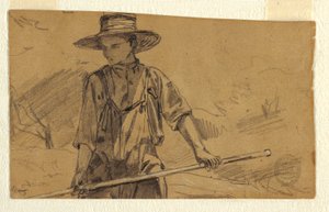 Disegno, Fienagione, 1864 ca. da Winslow Homer