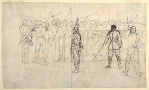 Disegno, esercitazione di fanteria al fucile, reggimento Sickles, 1862 da Winslow Homer