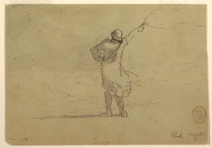 Disegno, "Luce rossa", probabilmente 1883 da Winslow Homer