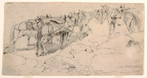 Disegno, studio per "Mount Washington" e "The Summit of Mt. Washington", 1869